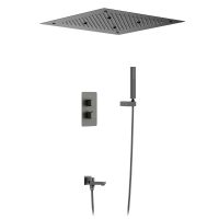 Душевой комплект Timo Petruma SX-5019/18SM С ВНУТРЕННЕЙ ЧАСТЬЮ, черное золото