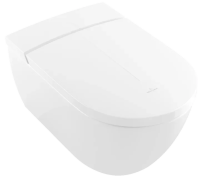 Унитаз-биде подвесной Villeroy&Boch Viclean V0E200R1, CeramicPlus, цвет-альпийский белый (белый Alpin)