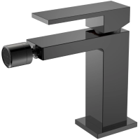 Смеситель Boheme Qubic 476-SGM для биде, без донного клапана, графит глянец