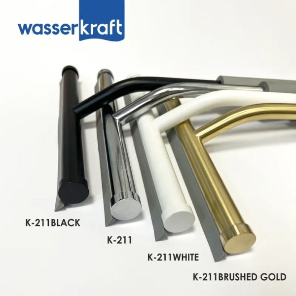Скребок для душевой кабины Wasserkraft K-211BLACK матовый черный