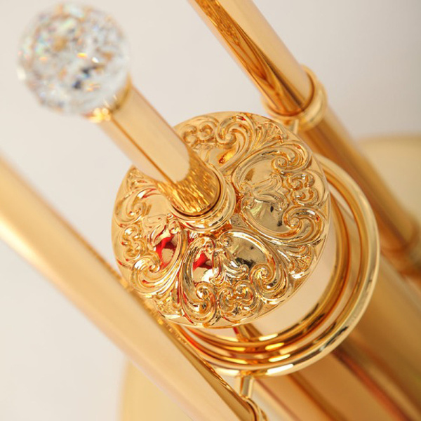 Напольная стойка Migliore Cristalia 16848 цвет золото с кристаллами Swarovski