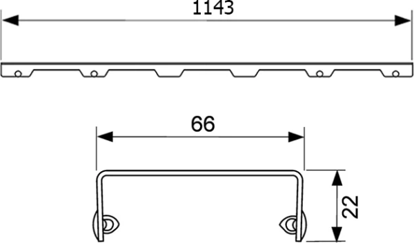 решетка для душевого лотка tece drainline tecedrainline basic 6 112 10 нержавеющая сталь