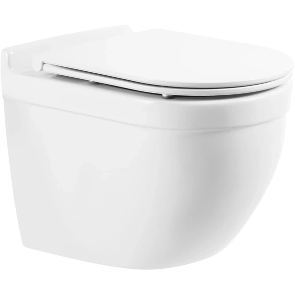 унитаз подвесной belbagno senso-r bb017chr безободковый, белый